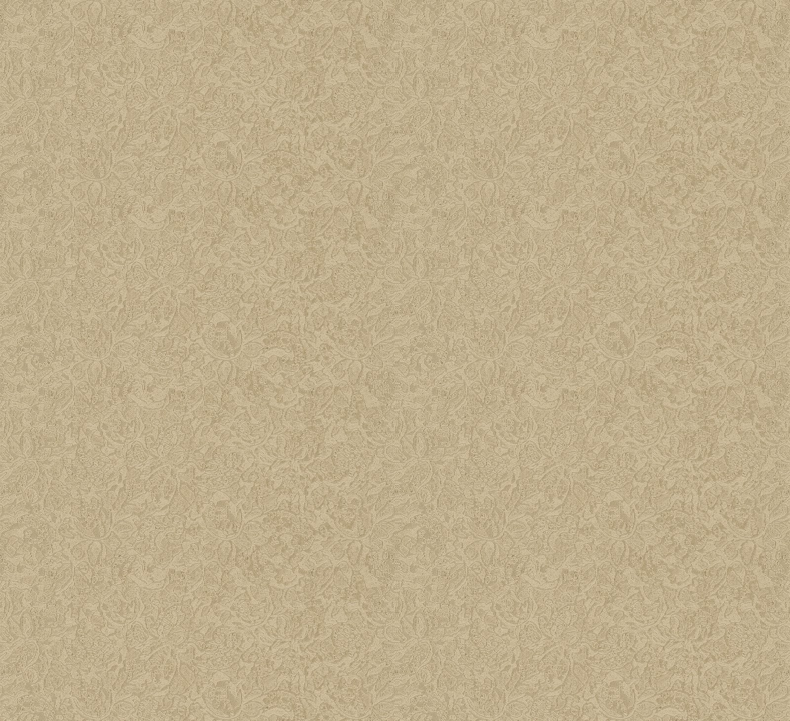 Floral wallpaper in gold color - pattern number EN91967 - by Galerie in the Energy collection