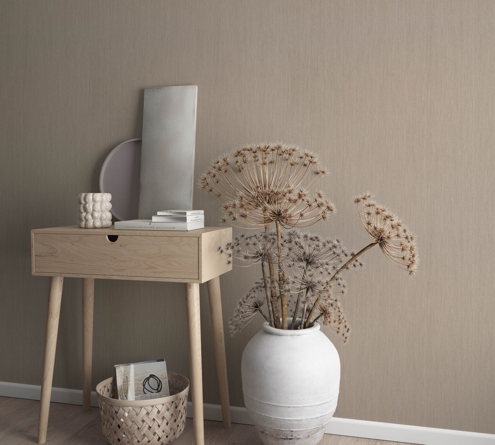Strands wallpaper in orange color - pattern number EN91973 - by Galerie in the Energy collection