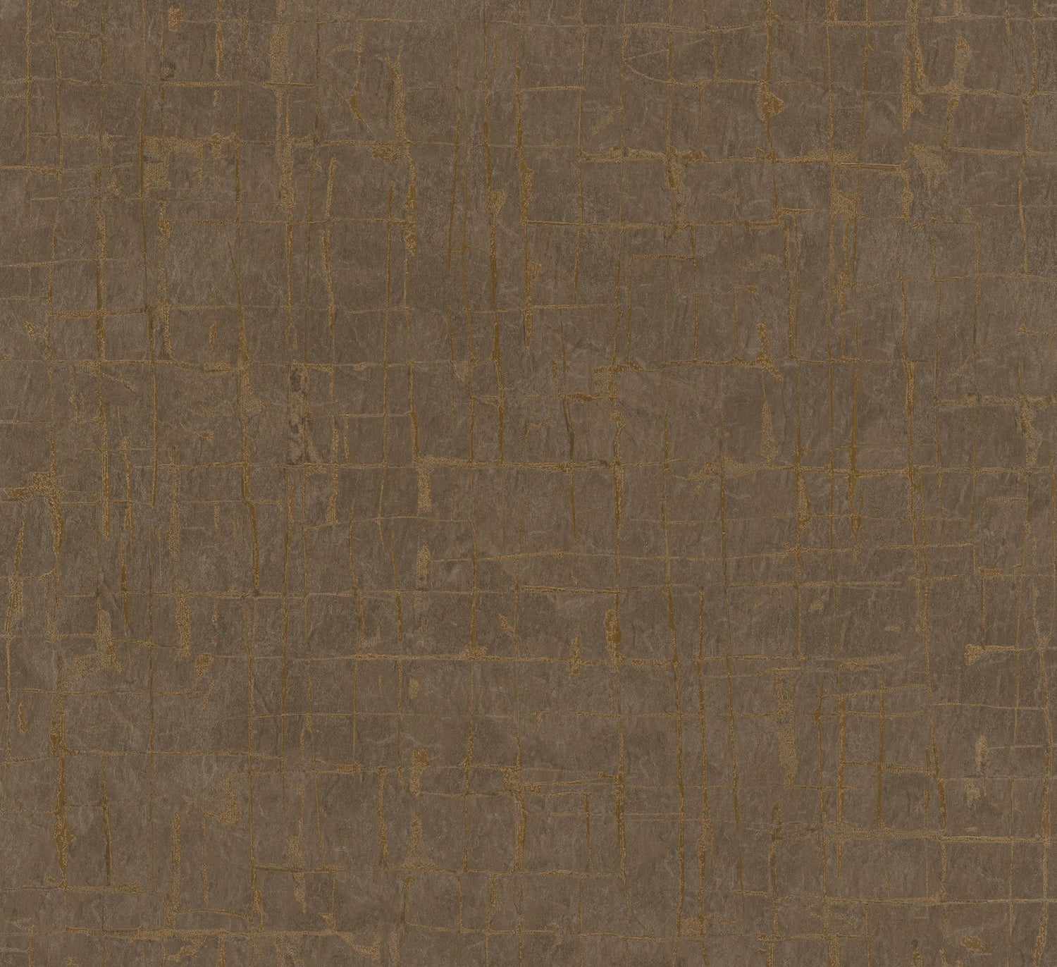 Stonework wallpaper in bronze brown color - pattern number EN91980 - by Galerie in the Energy collection