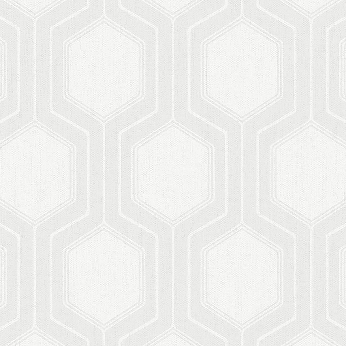 Graphic Hexagon wallpaper in bone color - pattern number 9305 - by Schumacher in the Borastapeter collection