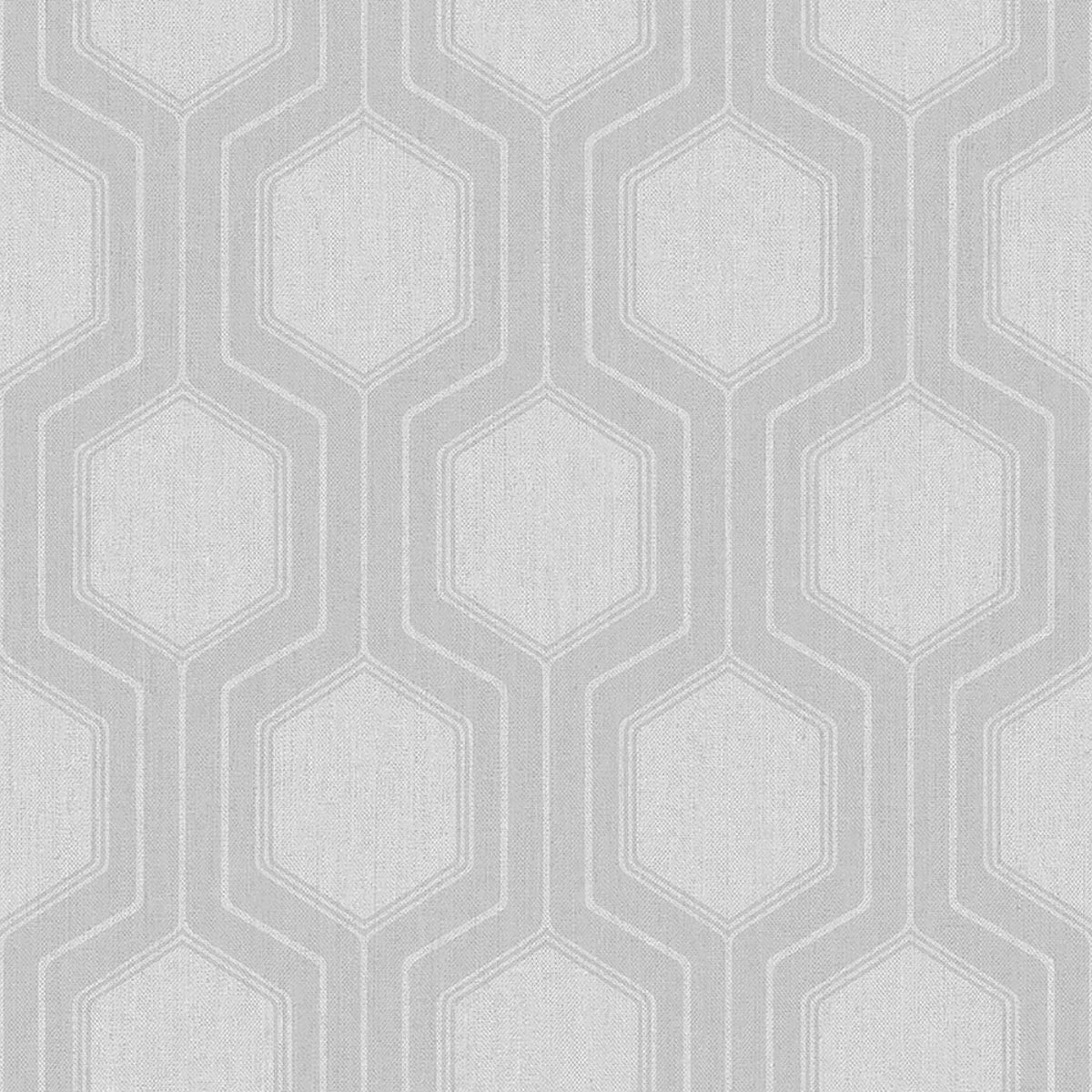 Graphic Hexagon wallpaper in grey color - pattern number 9306 - by Schumacher in the Borastapeter collection
