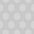 Graphic Hexagon wallpaper in grey color - pattern number 9306 - by Schumacher in the Borastapeter collection