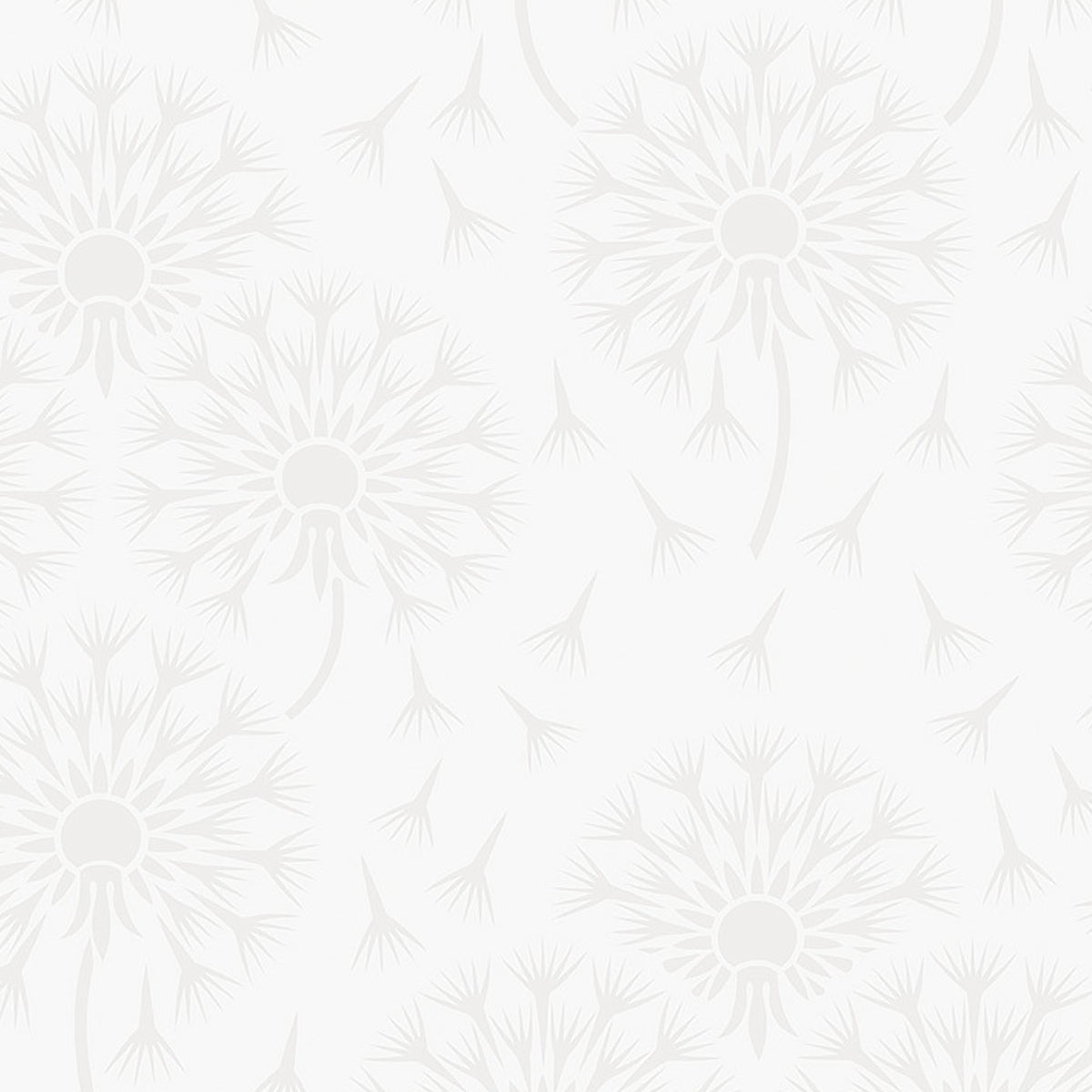 Dandelion wallpaper in pearl color - pattern number 9315 - by Schumacher in the Borastapeter collection