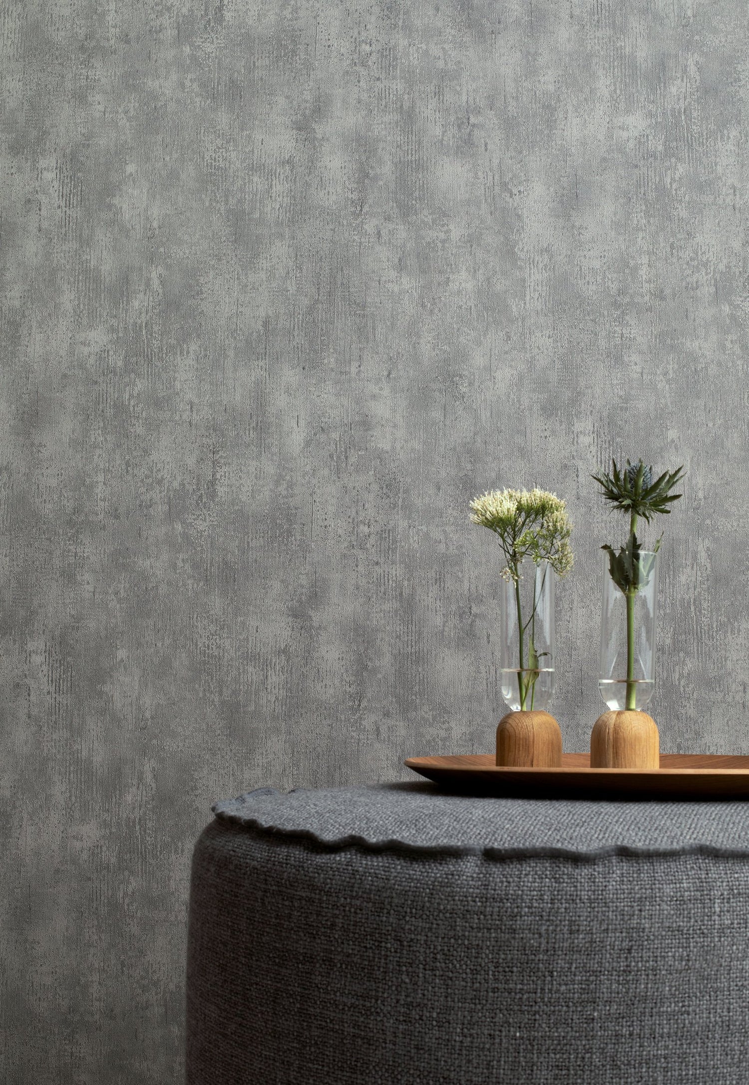 Industrial wallpaper in silver grey color - pattern number AI95014 - by Galerie in the Air collection