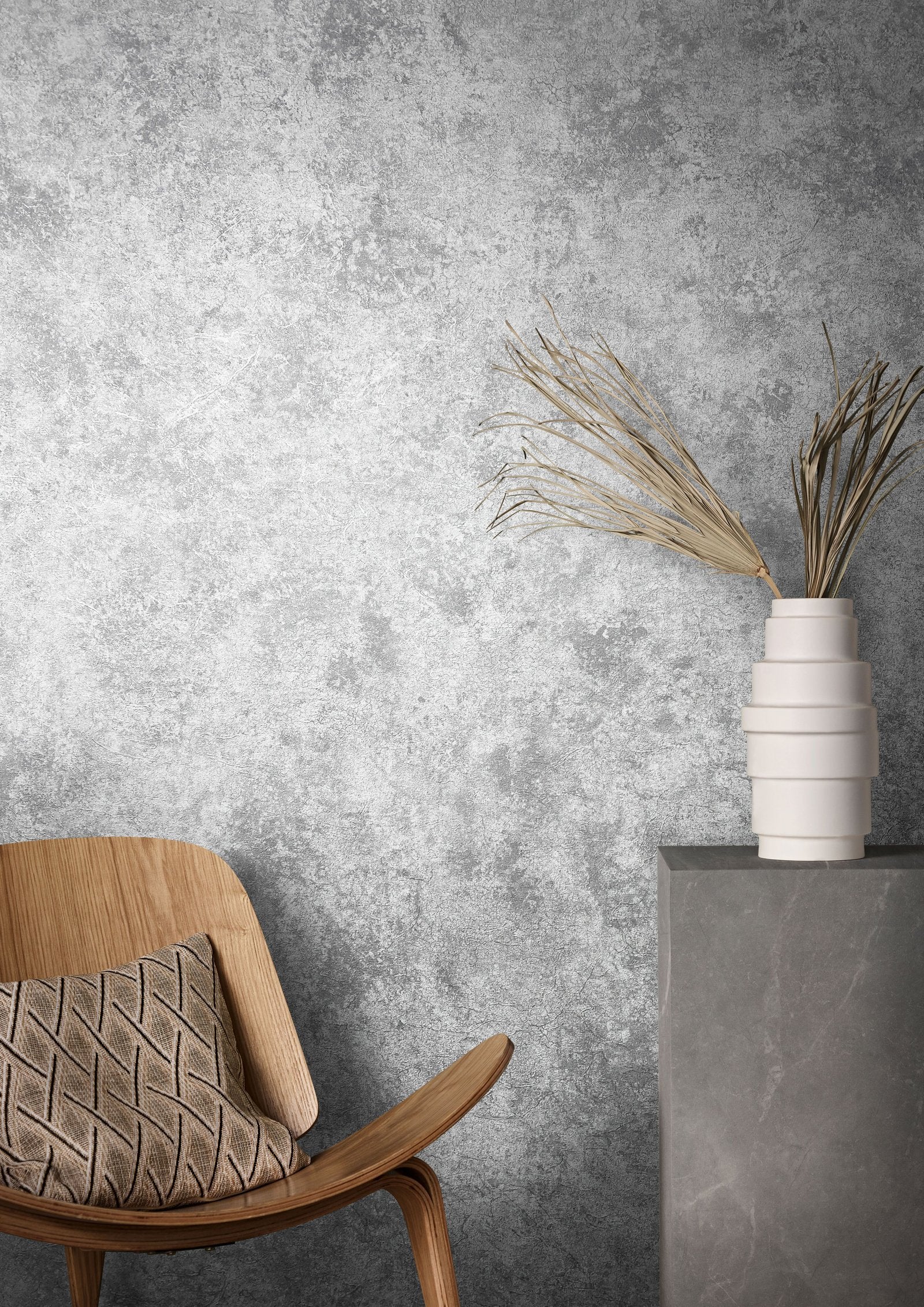 Industrial wallpaper in silver grey color - pattern number AI95020 - by Galerie in the Air collection