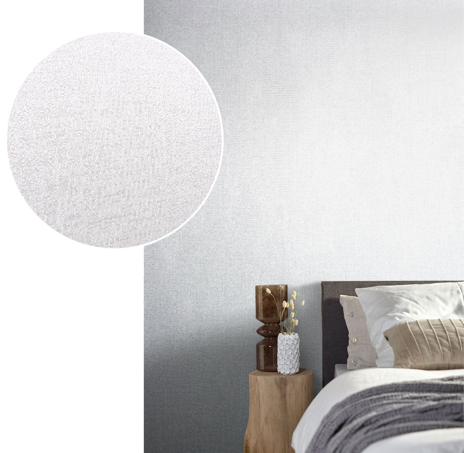 Plain Texture wallpaper in silver grey color - pattern number AI95023 - by Galerie in the Air collection