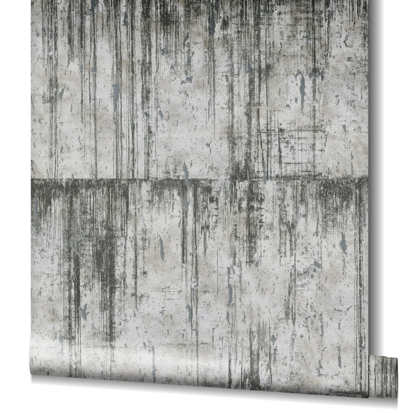 Industrial wallpaper in silver grey color - pattern number AI95024 - by Galerie in the Air collection