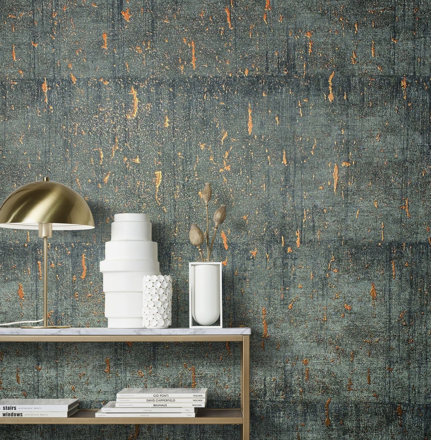 Industrial wallpaper in black color - pattern number AI95026 - by Galerie in the Air collection