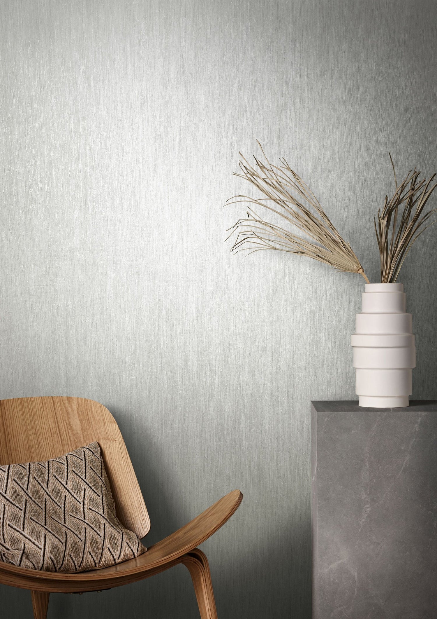 Plain Texture wallpaper in white color - pattern number AI95030 - by Galerie in the Air collection
