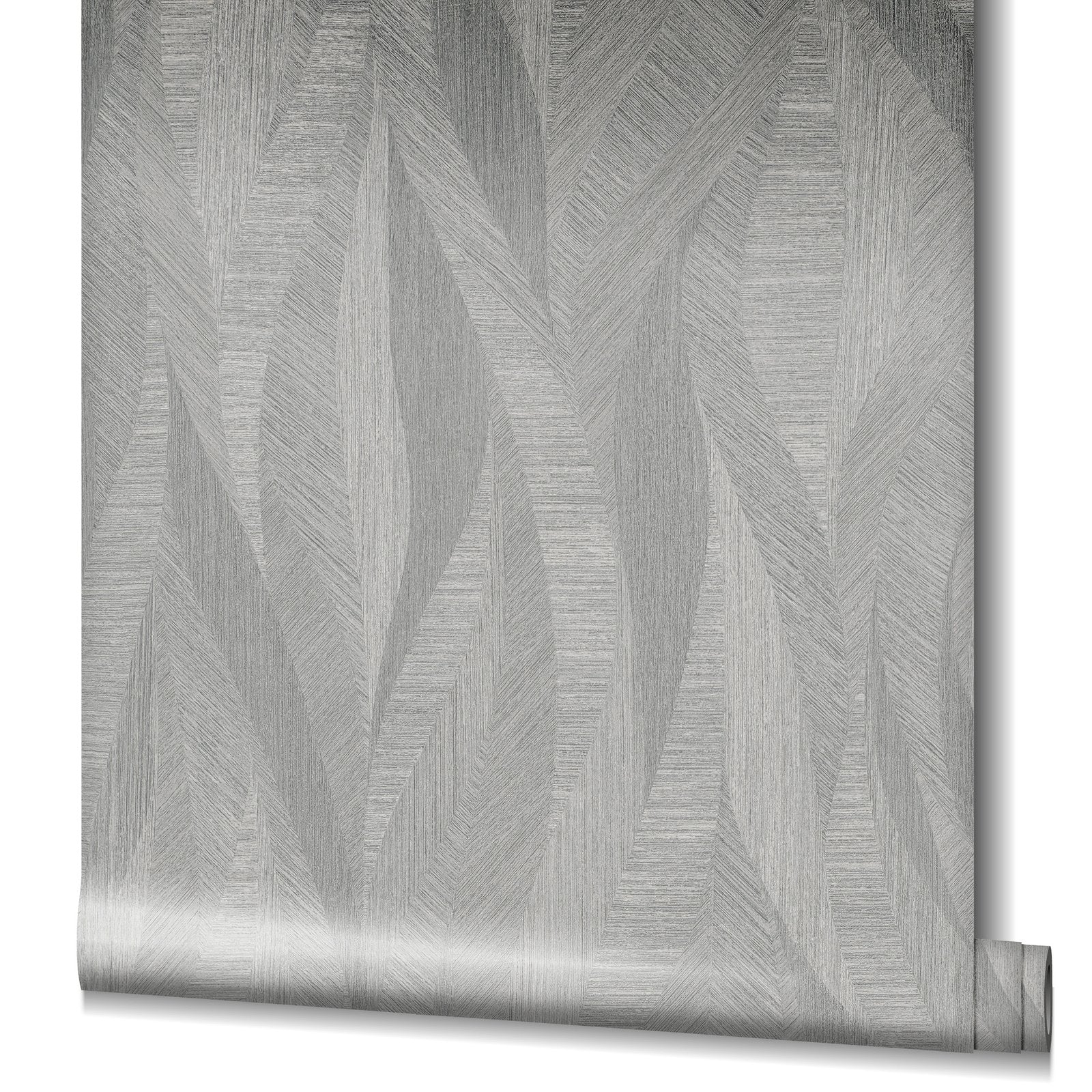 Abstract wallpaper in silver grey color - pattern number AI95038 - by Galerie in the Air collection