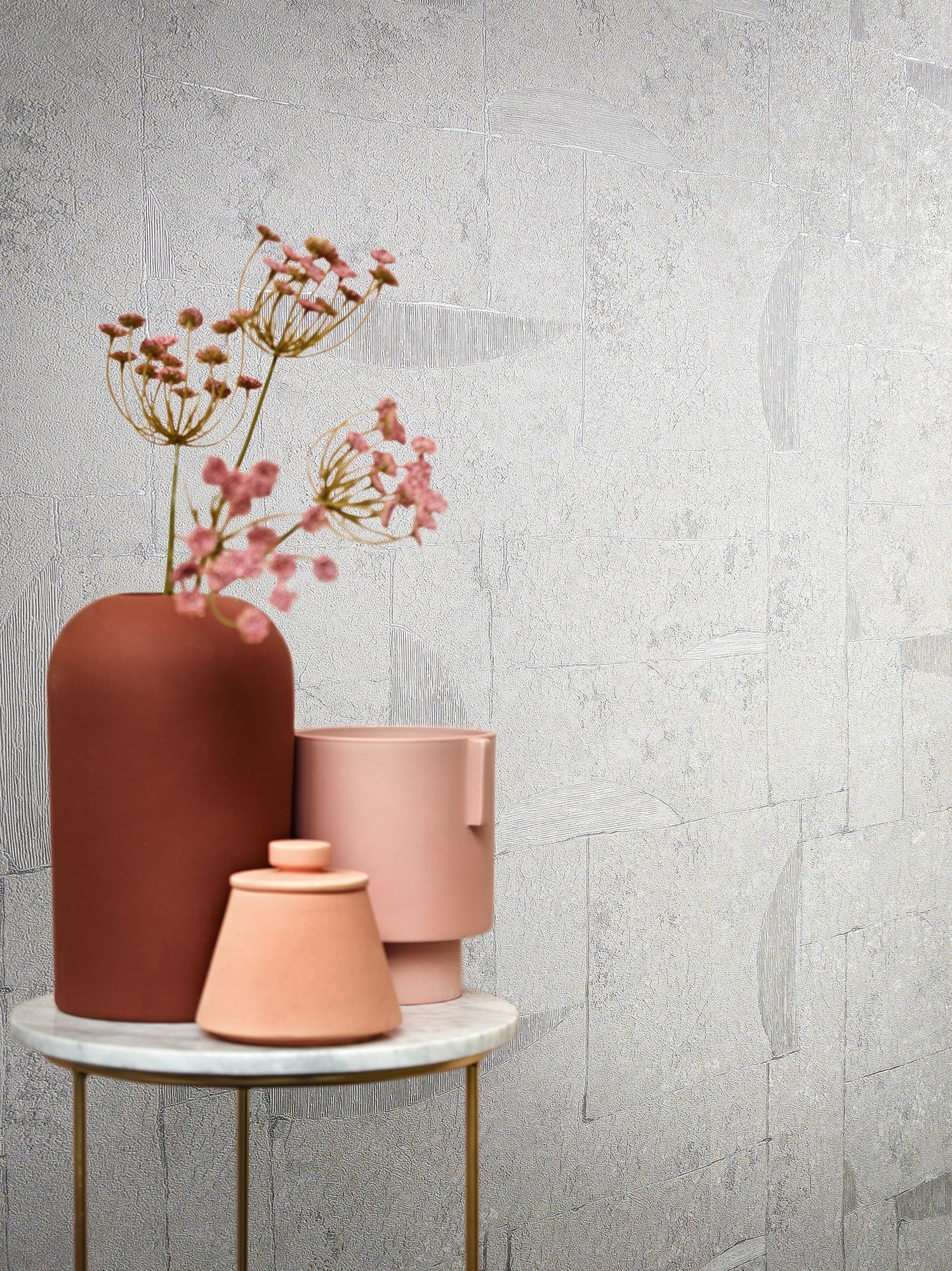 Abstract wallpaper in beige color - pattern number AI95045 - by Galerie in the Air collection
