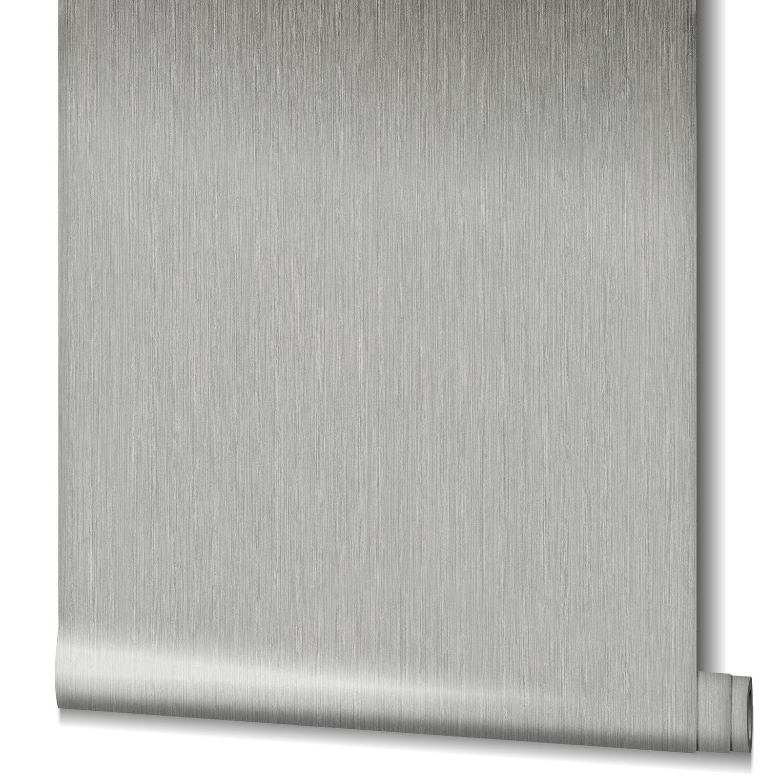 Plain Texture wallpaper in silver grey color - pattern number AI95049 - by Galerie in the Air collection