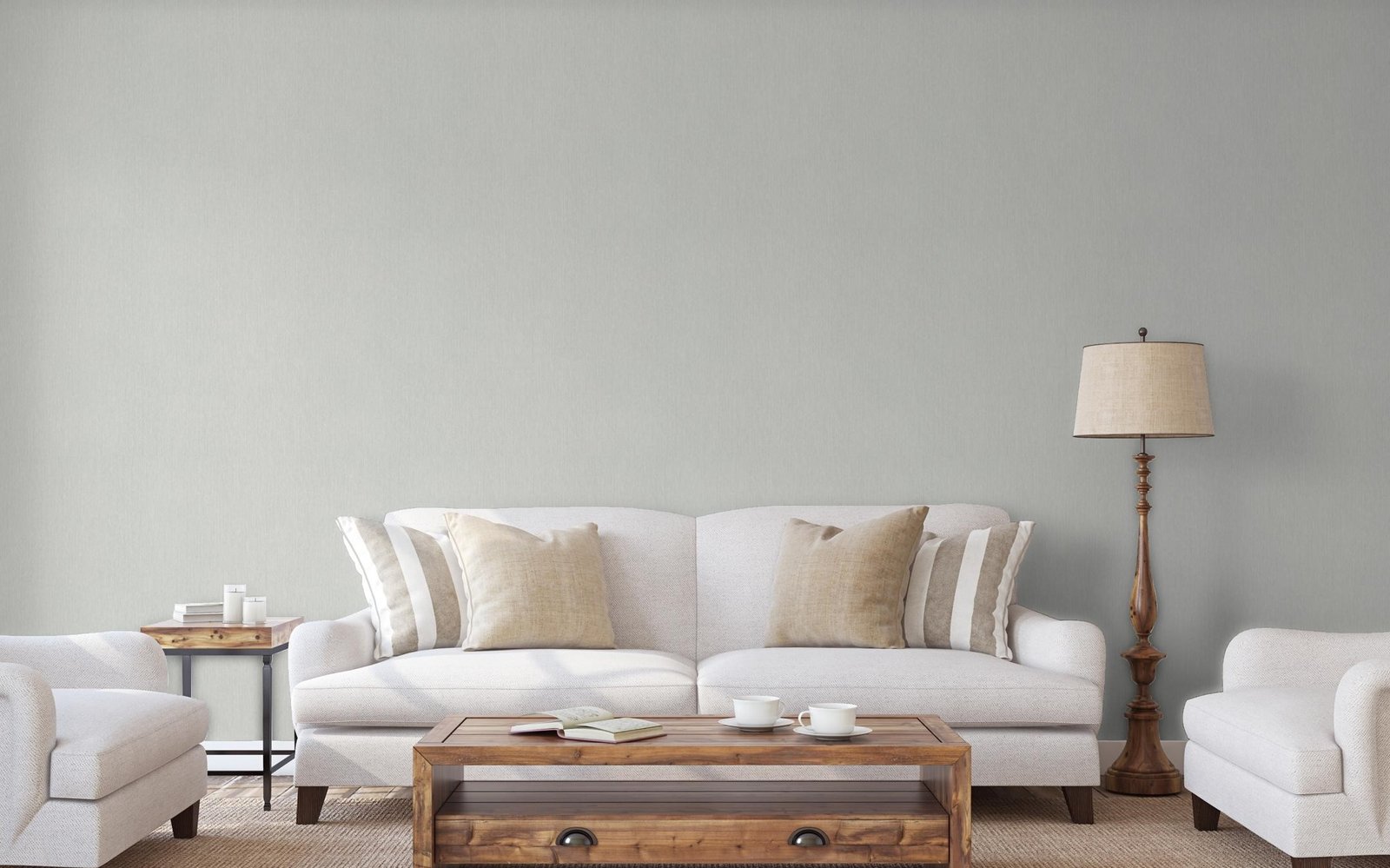 Plain Texture wallpaper in silver grey color - pattern number AI95076 - by Galerie in the Air collection