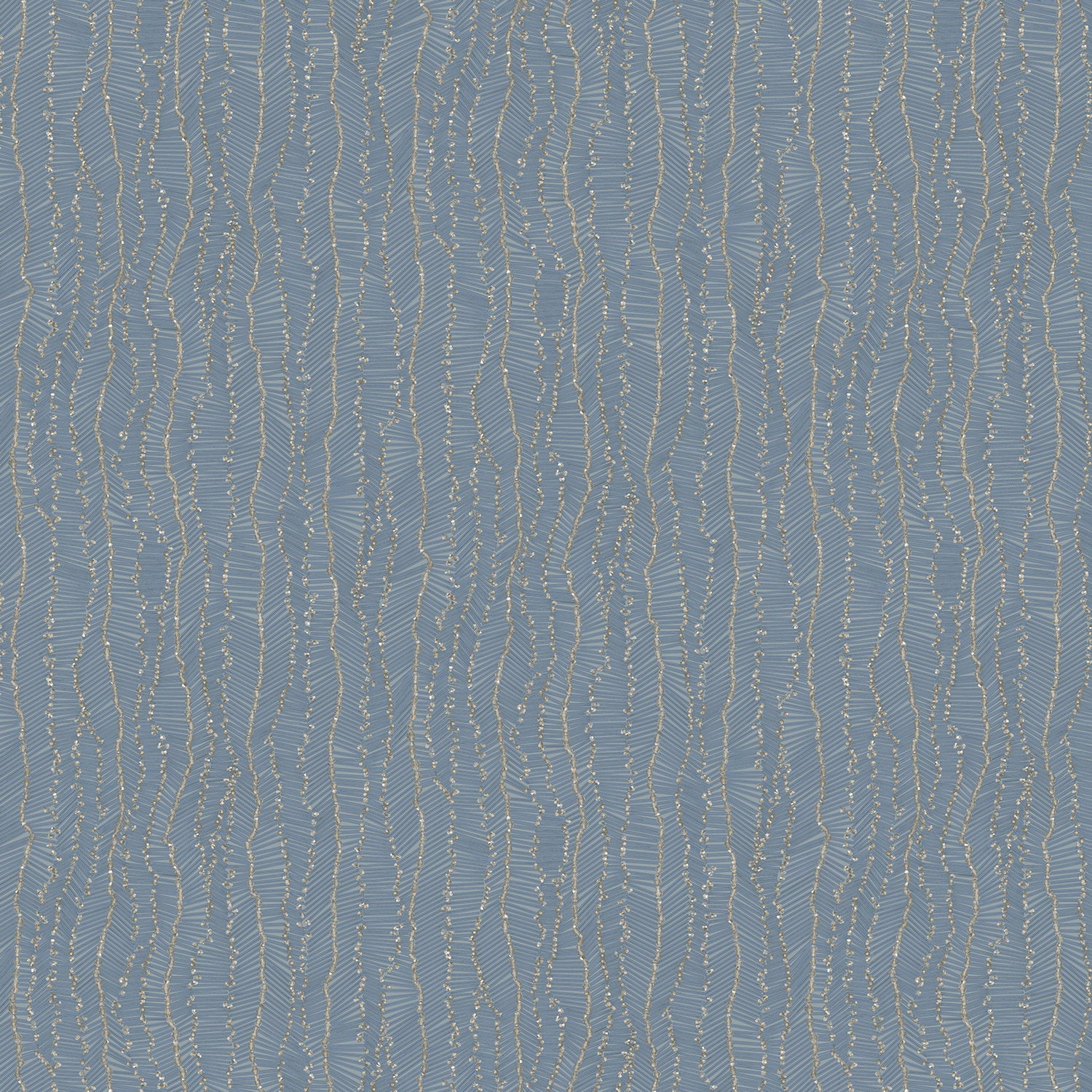 Brera fabric in blue gold color - pattern number 9512 - by Armani Casa in the Refined Structures collection