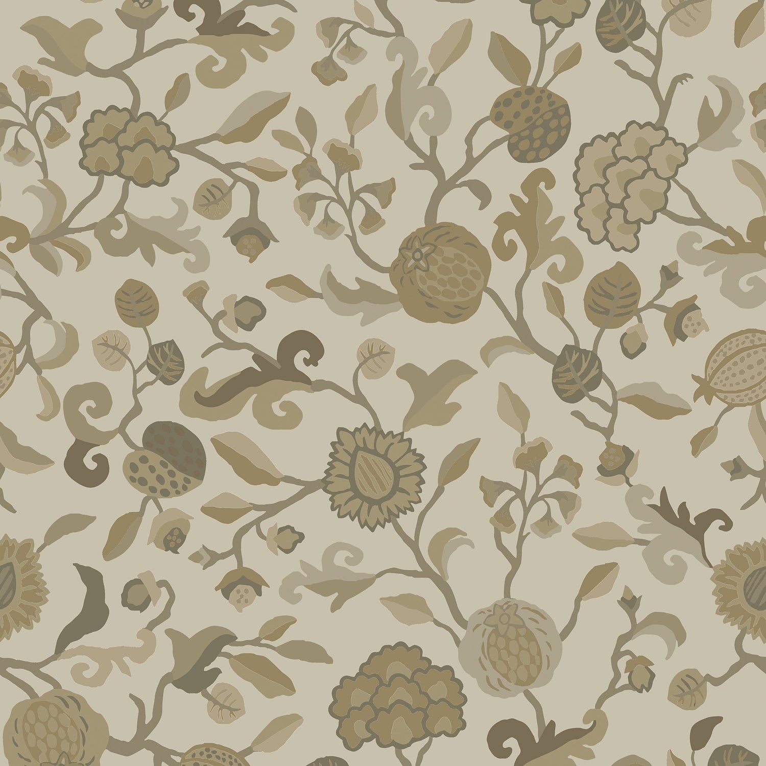 Bayadere fabric in beige brown color - pattern number 9705 - by Armani Casa in the Precious Fibers collection