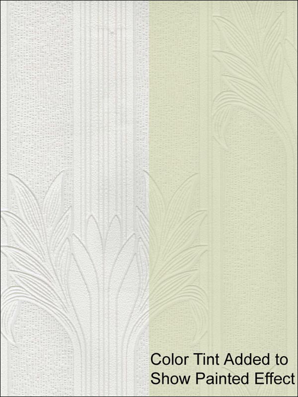Wildacre Paintable wallpaper in white color - pattern number 437-RD803 - by Kenneth James in the Anaglypta X collection