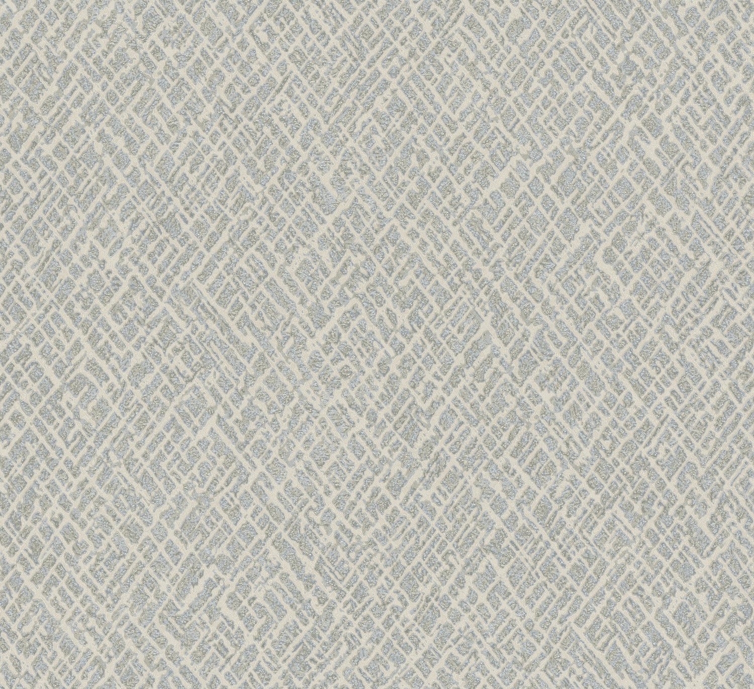Crosshatch wallpaper in silver grey color - pattern number EA99127 - by Galerie in the Earth collection