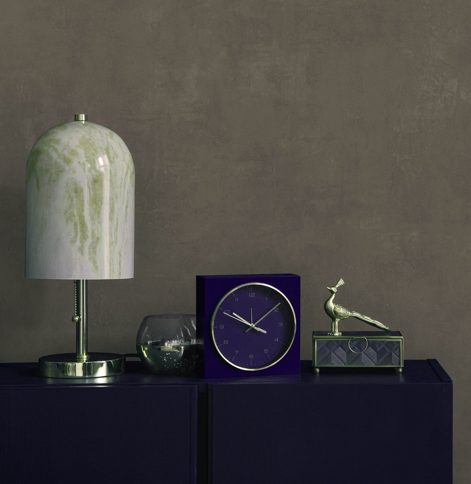 Mottle wallpaper in bronze brown color - pattern number EA99133 - by Galerie in the Earth collection