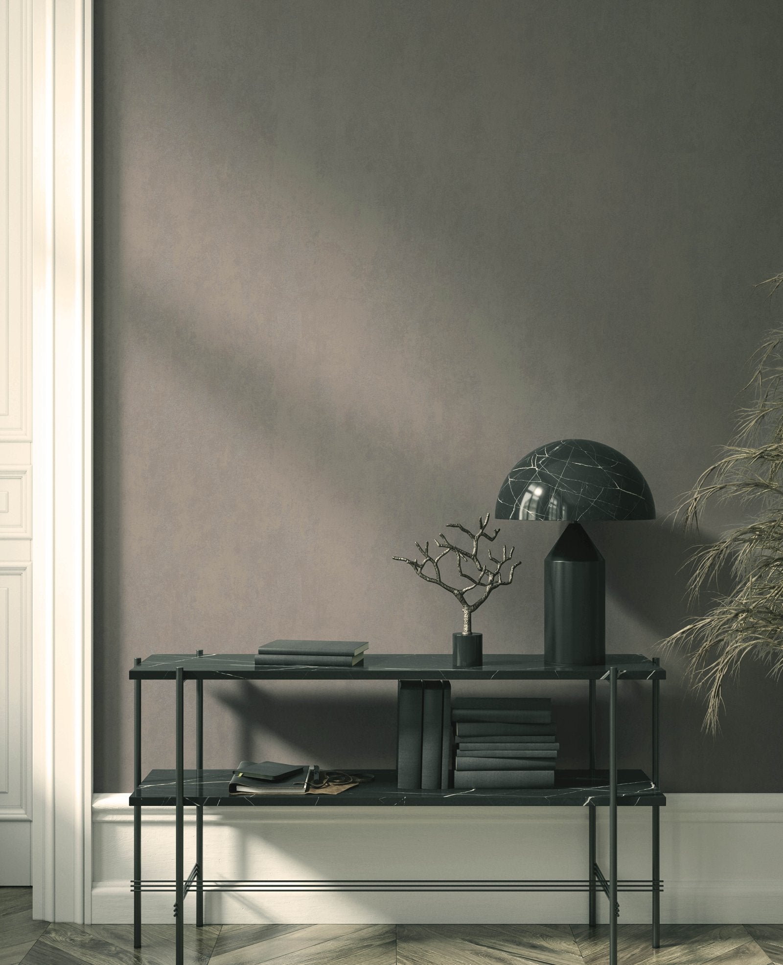 Mottle wallpaper in cream color - pattern number EA99134 - by Galerie in the Earth collection