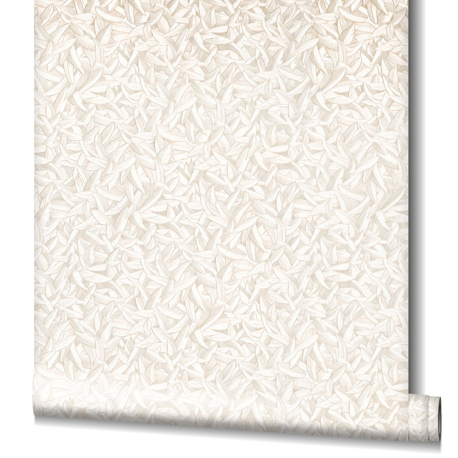Leaves wallpaper in beige color - pattern number EA99135 - by Galerie in the Earth collection