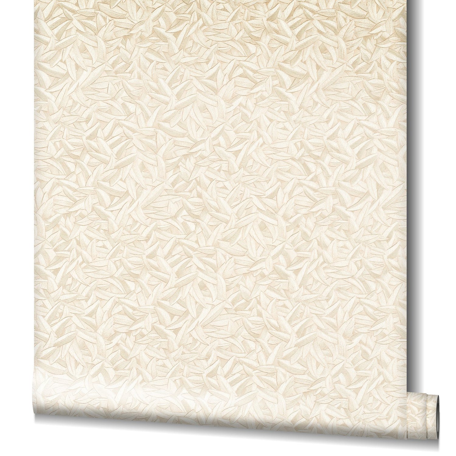 Leaves wallpaper in beige color - pattern number EA99136 - by Galerie in the Earth collection