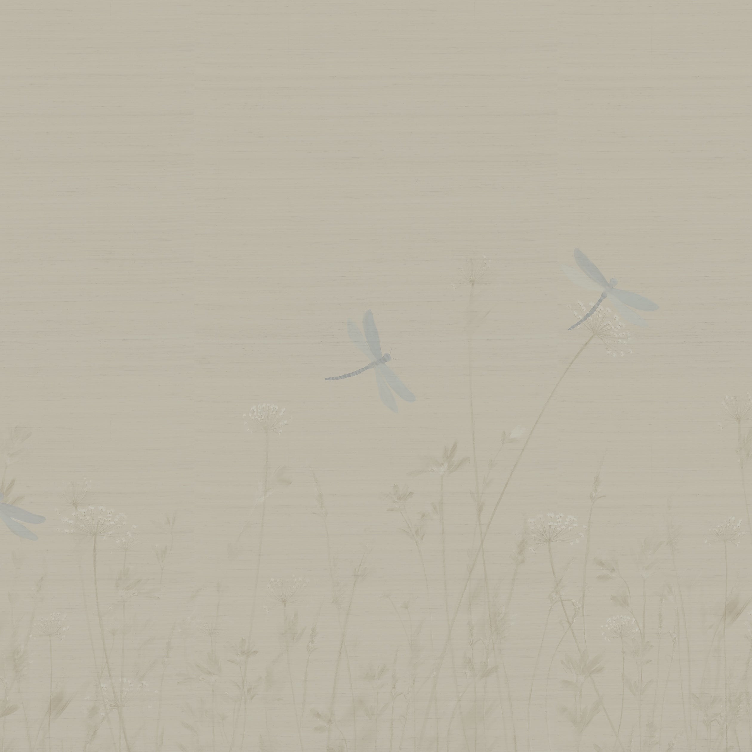 Dickinson 5 Panel mural in neutral color - pattern number 9914 - by Armani Casa in the Inspired Moods collection