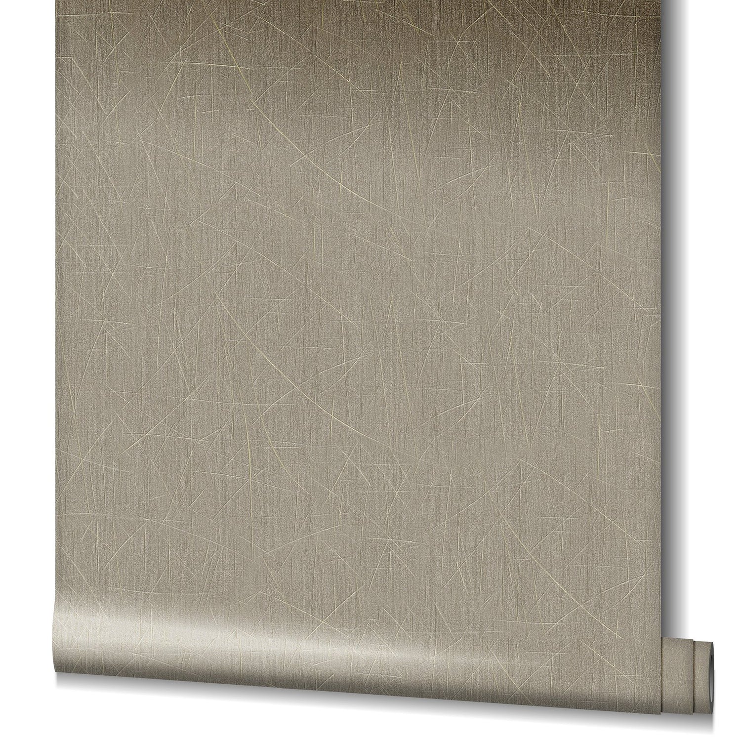 Scored wallpaper in bronze brown color - pattern number EA99143 - by Galerie in the Earth collection