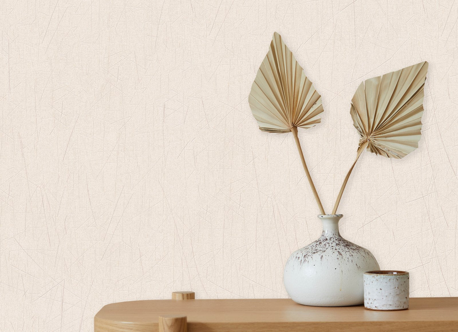 Scored wallpaper in beige color - pattern number EA99144 - by Galerie in the Earth collection