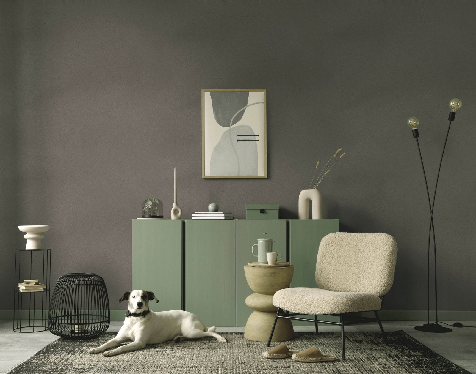Dunes wallpaper in bronze brown color - pattern number EA99148 - by Galerie in the Earth collection
