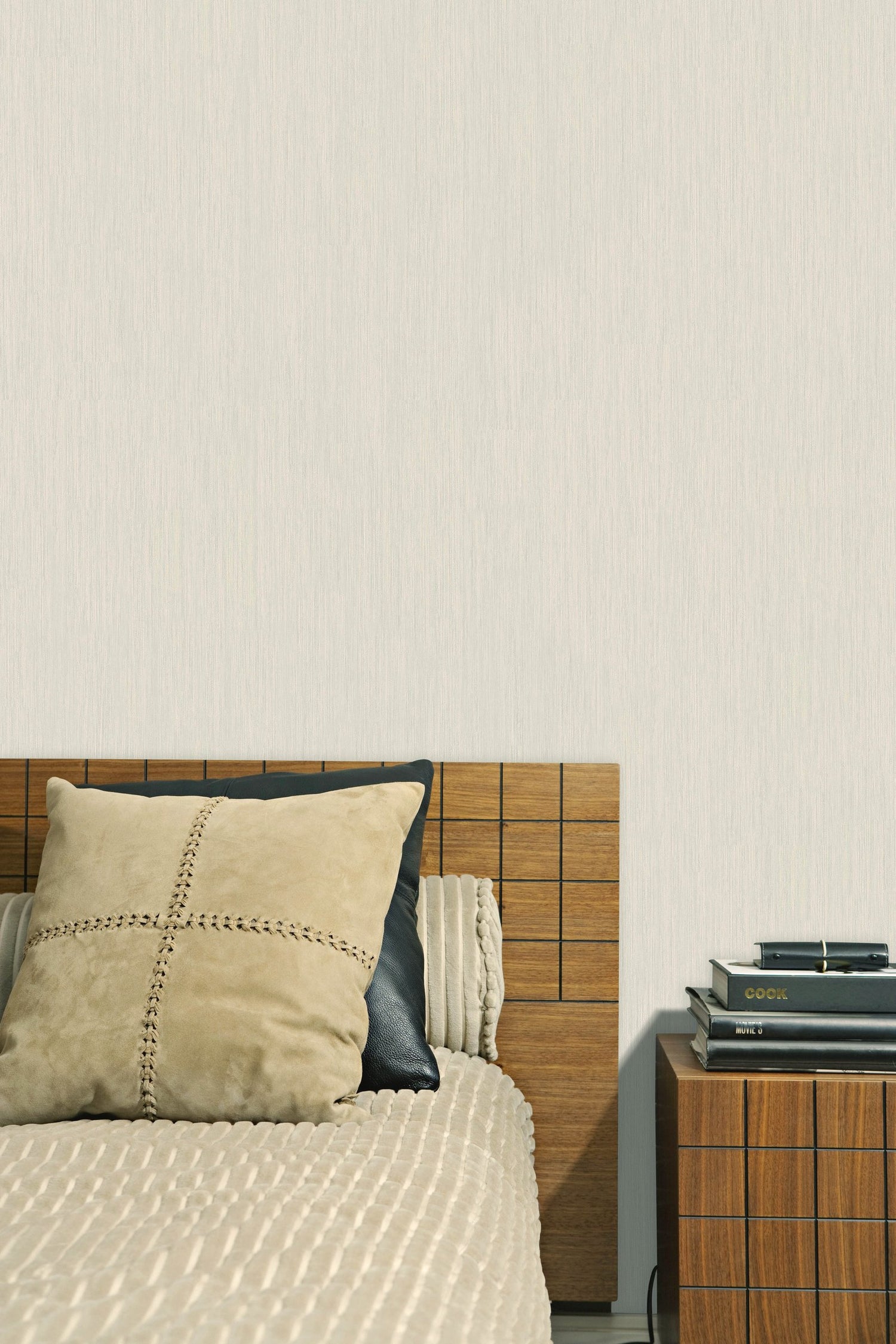 Strands wallpaper in cream color - pattern number EA99174 - by Galerie in the Earth collection