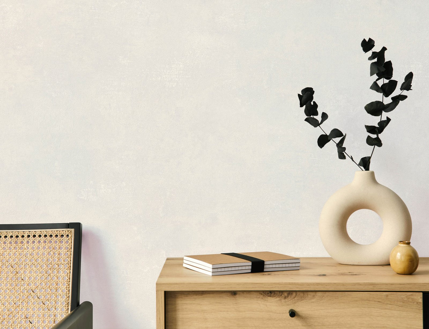 Rustic wallpaper in beige color - pattern number EA99177 - by Galerie in the Earth collection