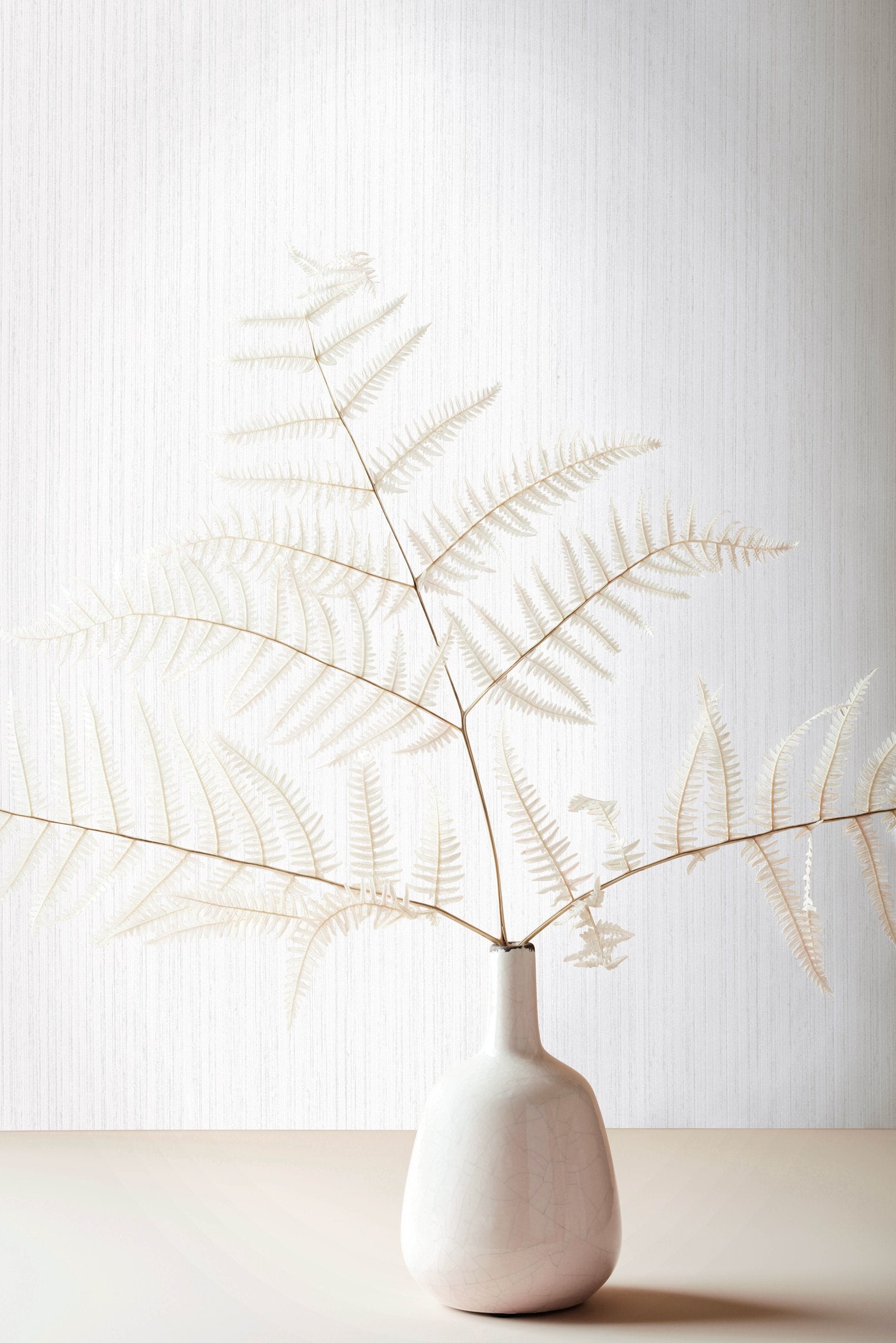 Silk Stripe wallpaper in cream color - pattern number EA99181 - by Galerie in the Earth collection