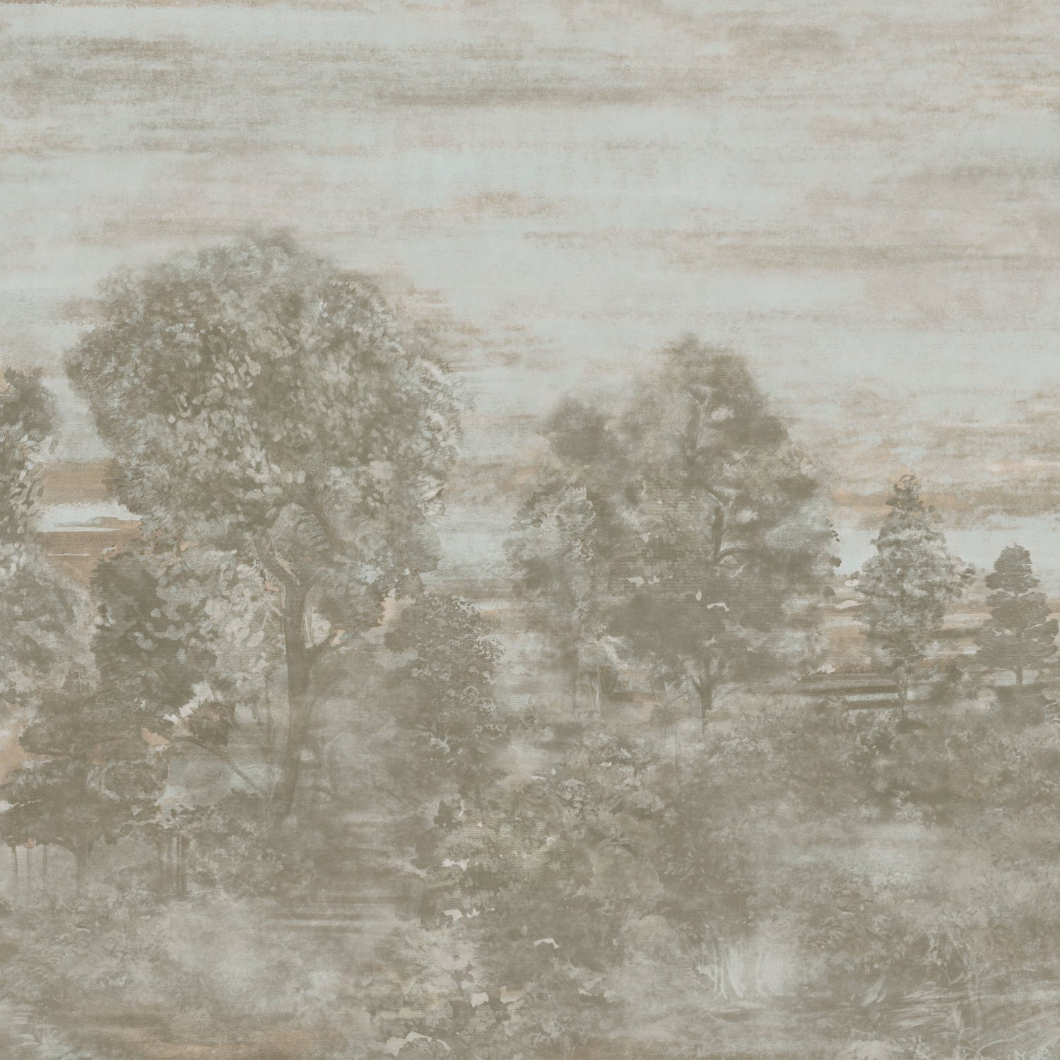 Shakespreare 3 Panel mural in brown color - pattern number 9931 - by Armani Casa in the Inspired Moods collection