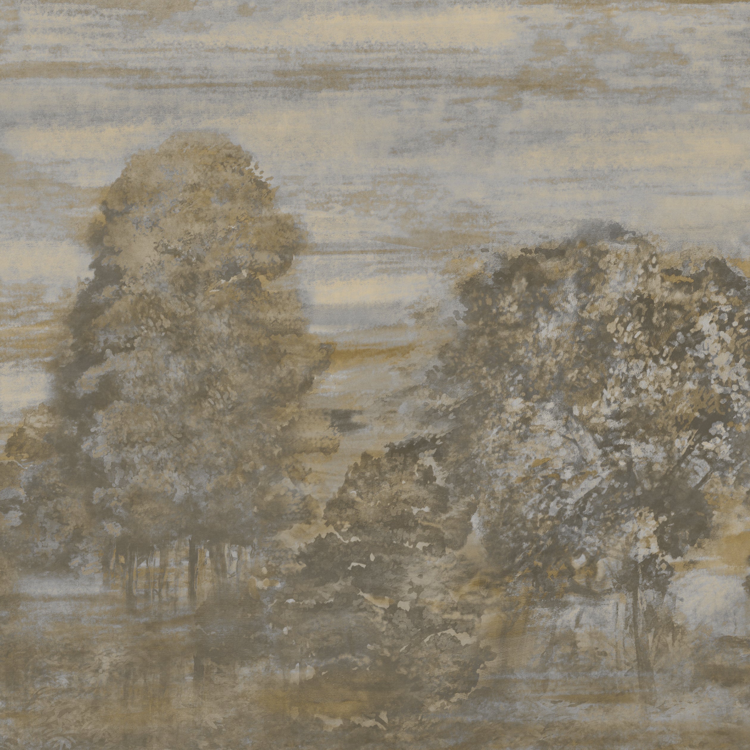 Shakespreare 3 Panel mural in grey color - pattern number 9935 - by Armani Casa in the Inspired Moods collection