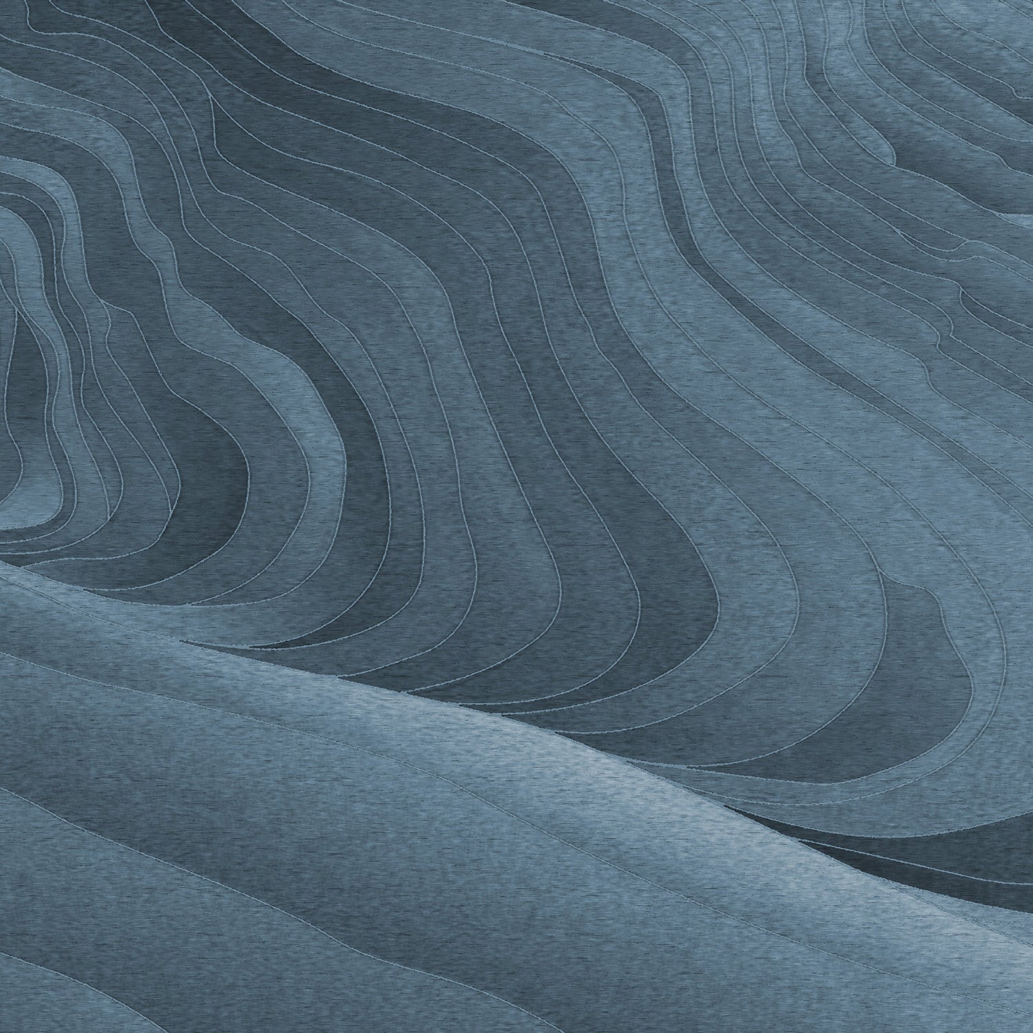 Tennyson 5 Panel mural in blue color - pattern number 9963 - by Armani Casa in the Inspired Moods collection