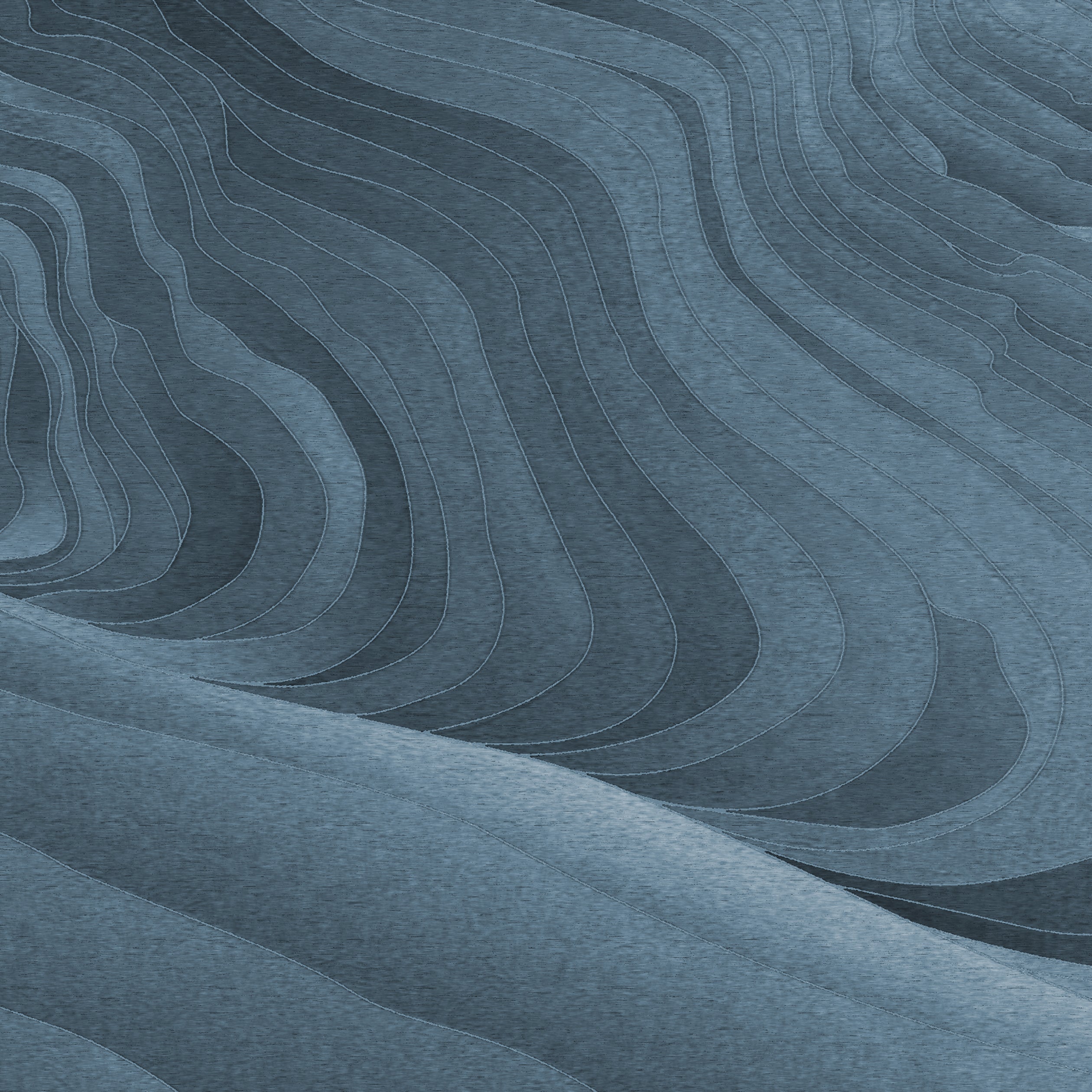 Tennyson 5 Panel mural in blue color - pattern number 9963 - by Armani Casa in the Inspired Moods collection