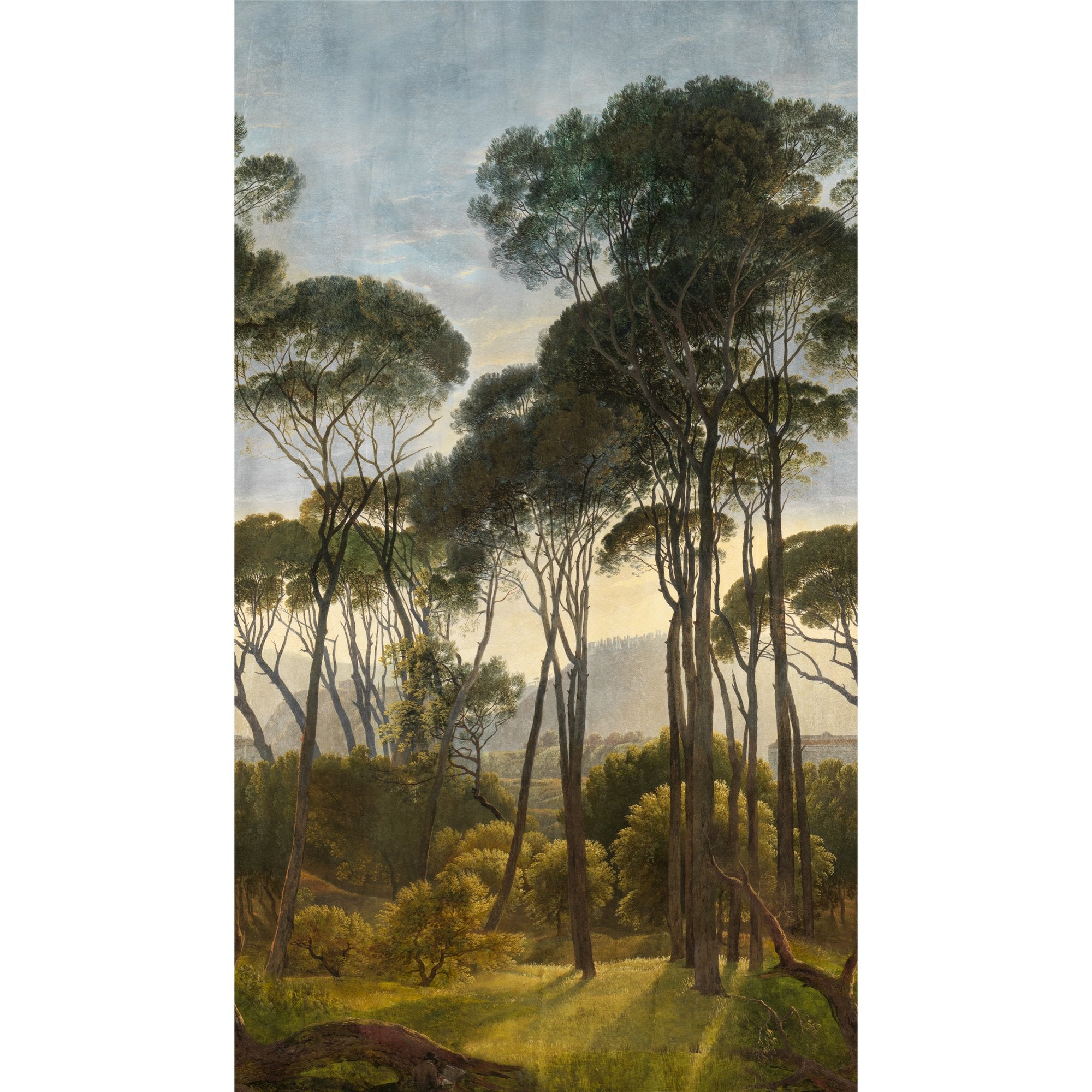 Photographic All-over Print 3 Panel Mural in green color - pattern number A46301 - by Grandeco in the Orom II collection