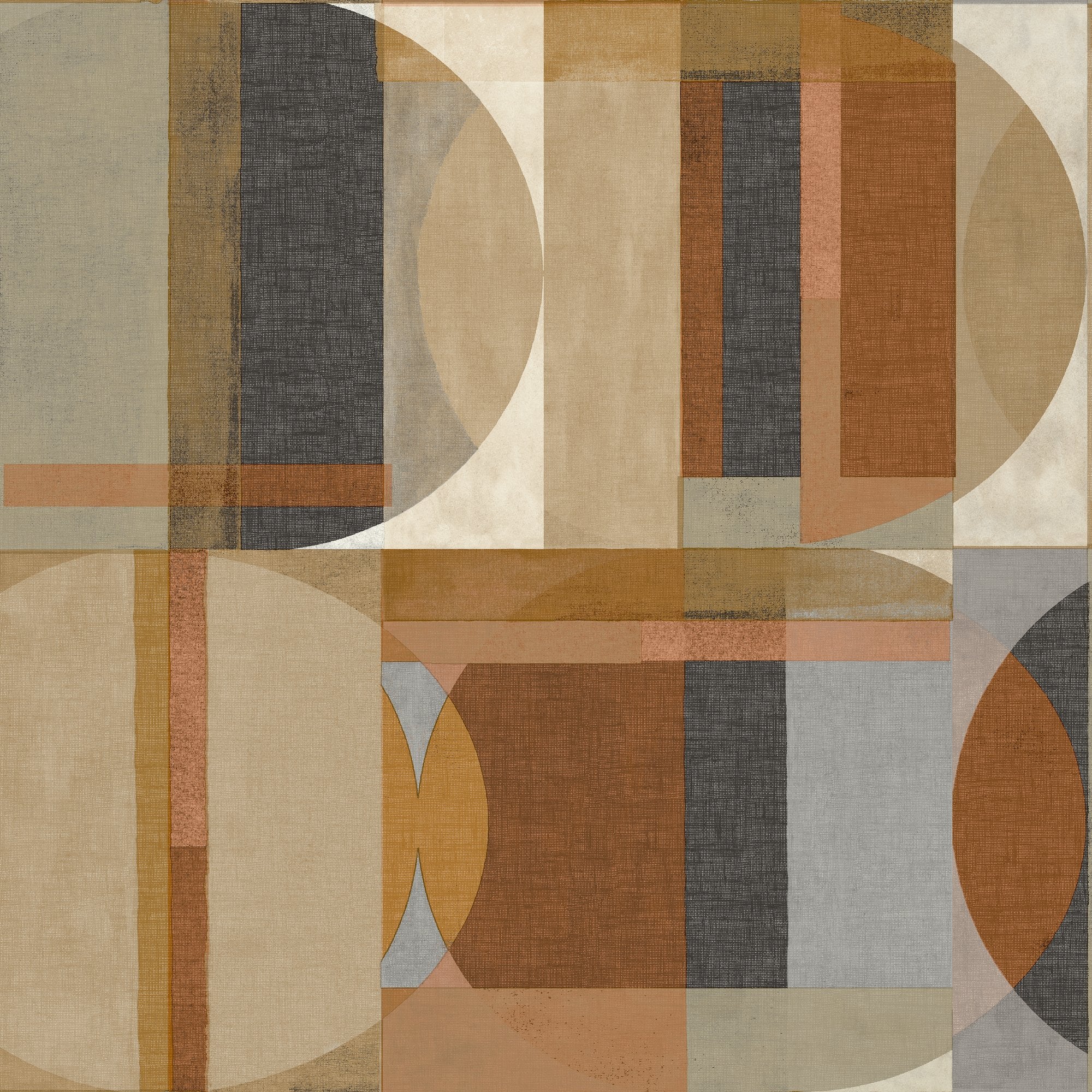 Geometric Motives Wallpaper in multi-colored color - pattern number ARA64902 - by Grandeco in the Arcadia collection