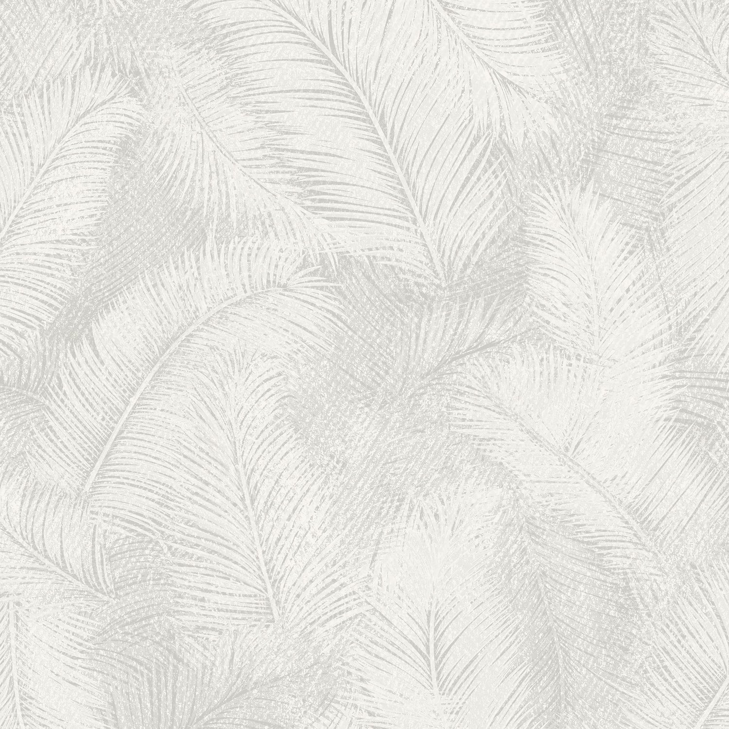 Branched Leaves All-over Wallpaper in white color - pattern number ARA70201 - by Grandeco in the Arcadia collection