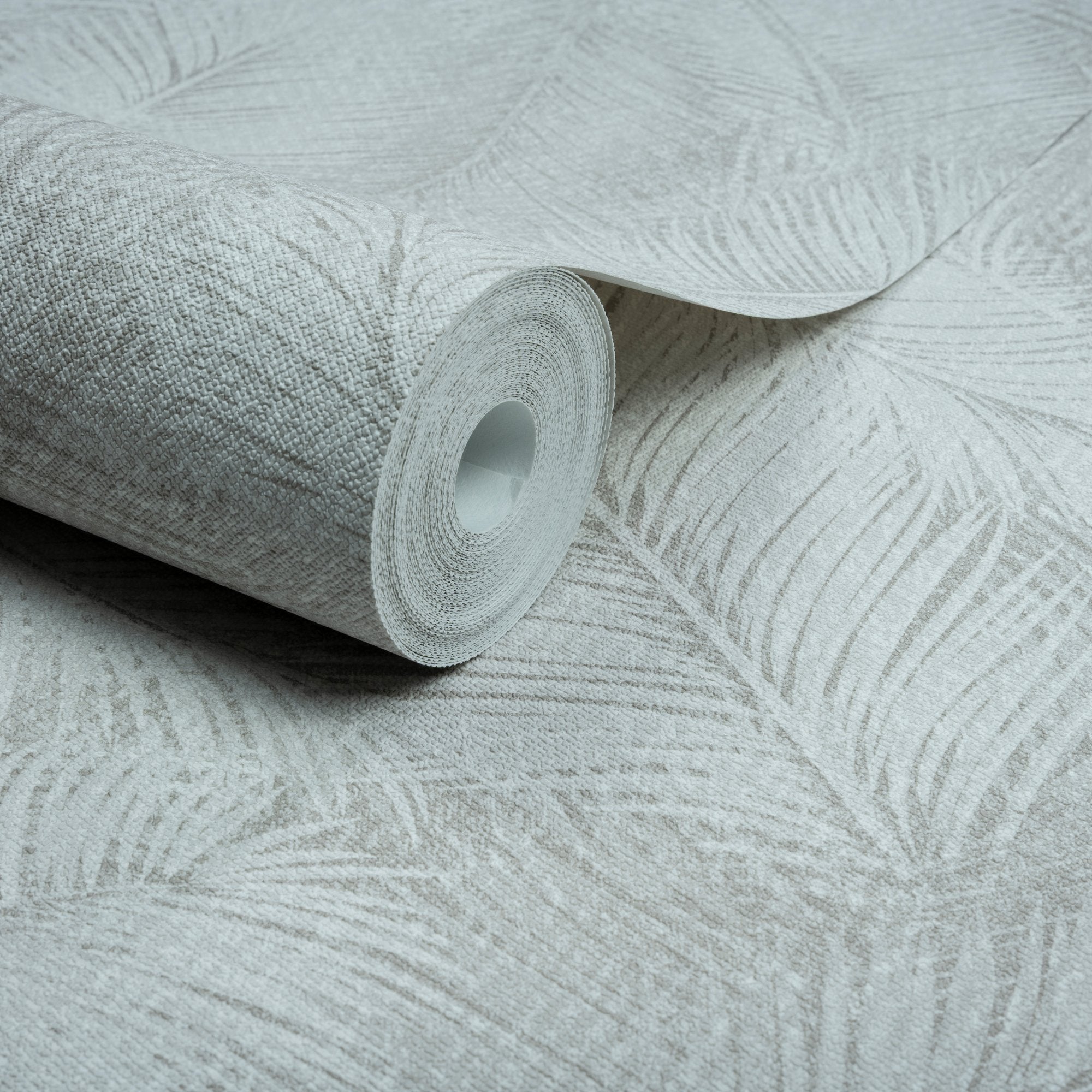 Branched Leaves All-over Wallpaper in beige color - pattern number ARA70202 - by Grandeco in the Arcadia collection