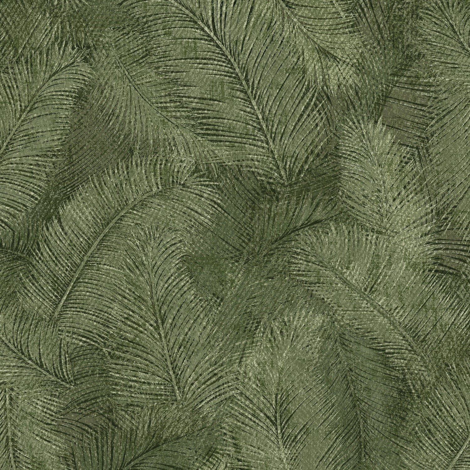 Branched Leaves All-over Wallpaper in green color - pattern number ARA70203 - by Grandeco in the Arcadia collection