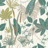 Branched Leaves All-over Wallpaper in green color - pattern number ARA70702 - by Grandeco in the Arcadia collection