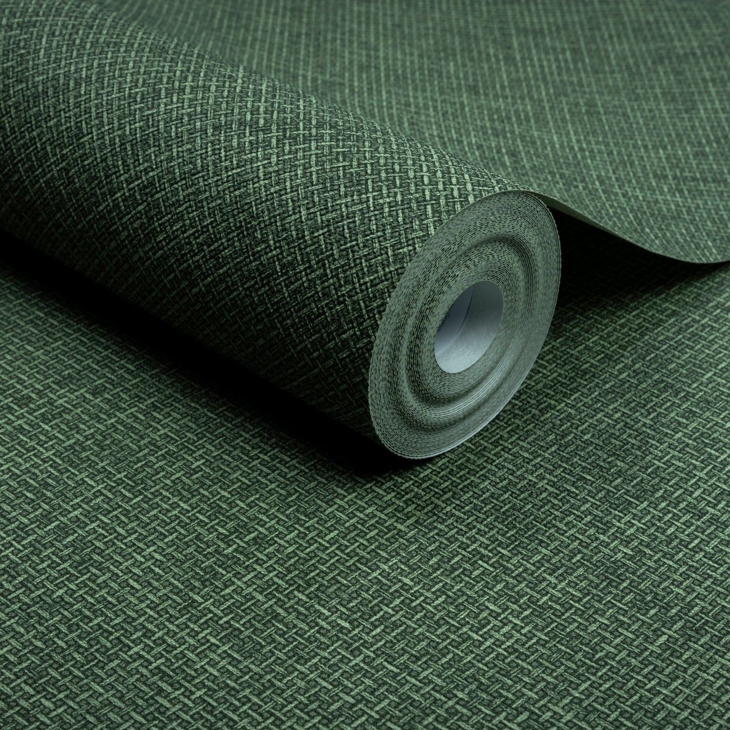 Textile Plain Wallpaper in green color - pattern number ARA70802 - by Grandeco in the Arcadia collection