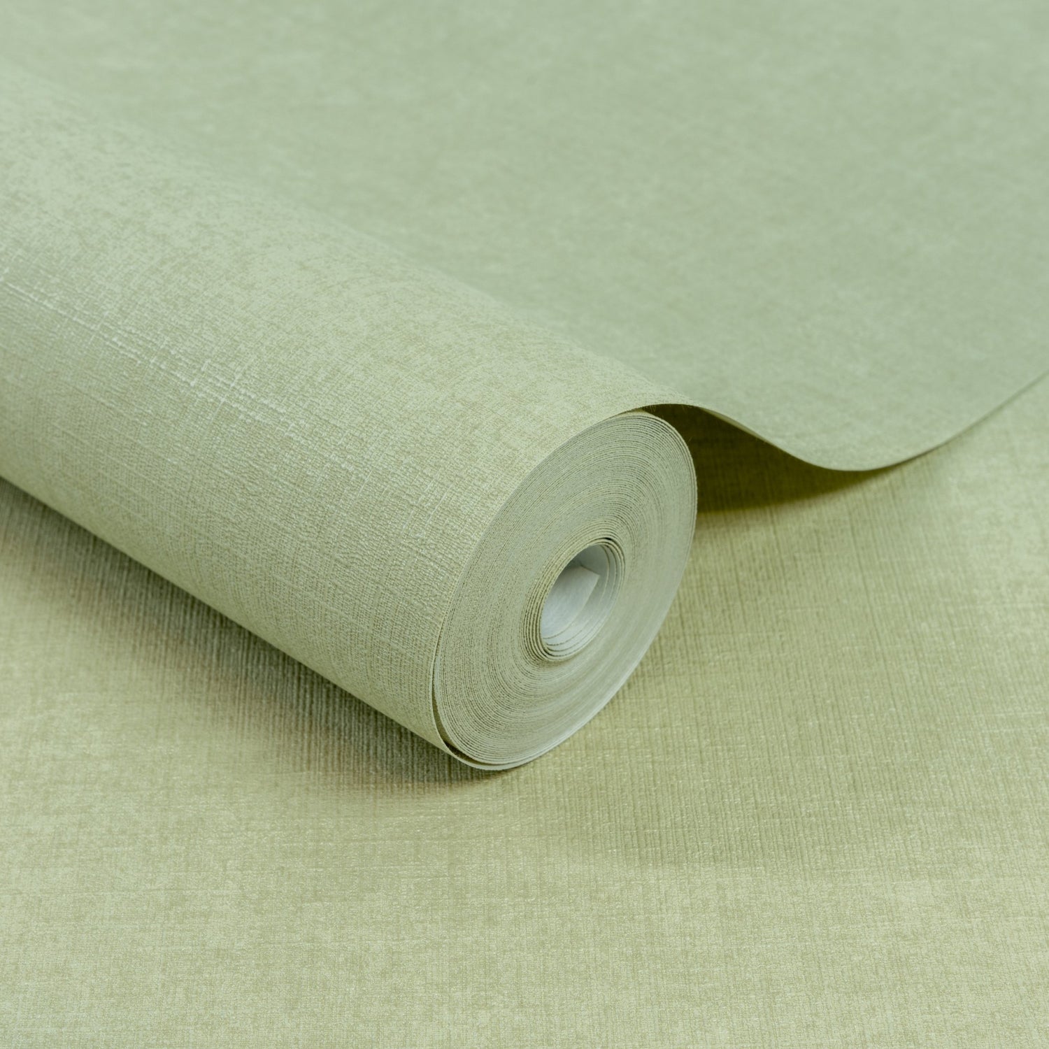 Textile Plain Wallpaper in green color - pattern number INA71007 - by Grandeco in the Inia collection