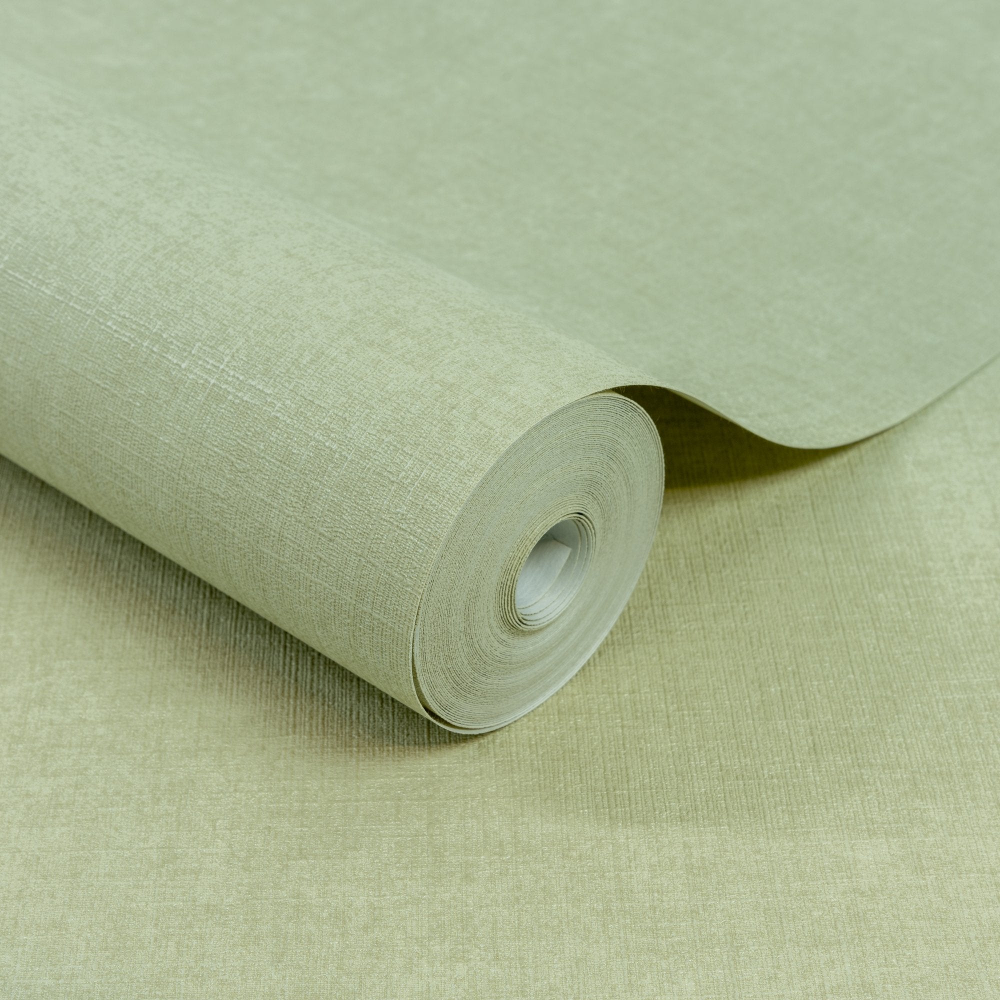 Textile Plain Wallpaper in green color - pattern number INA71007 - by Grandeco in the Inia collection