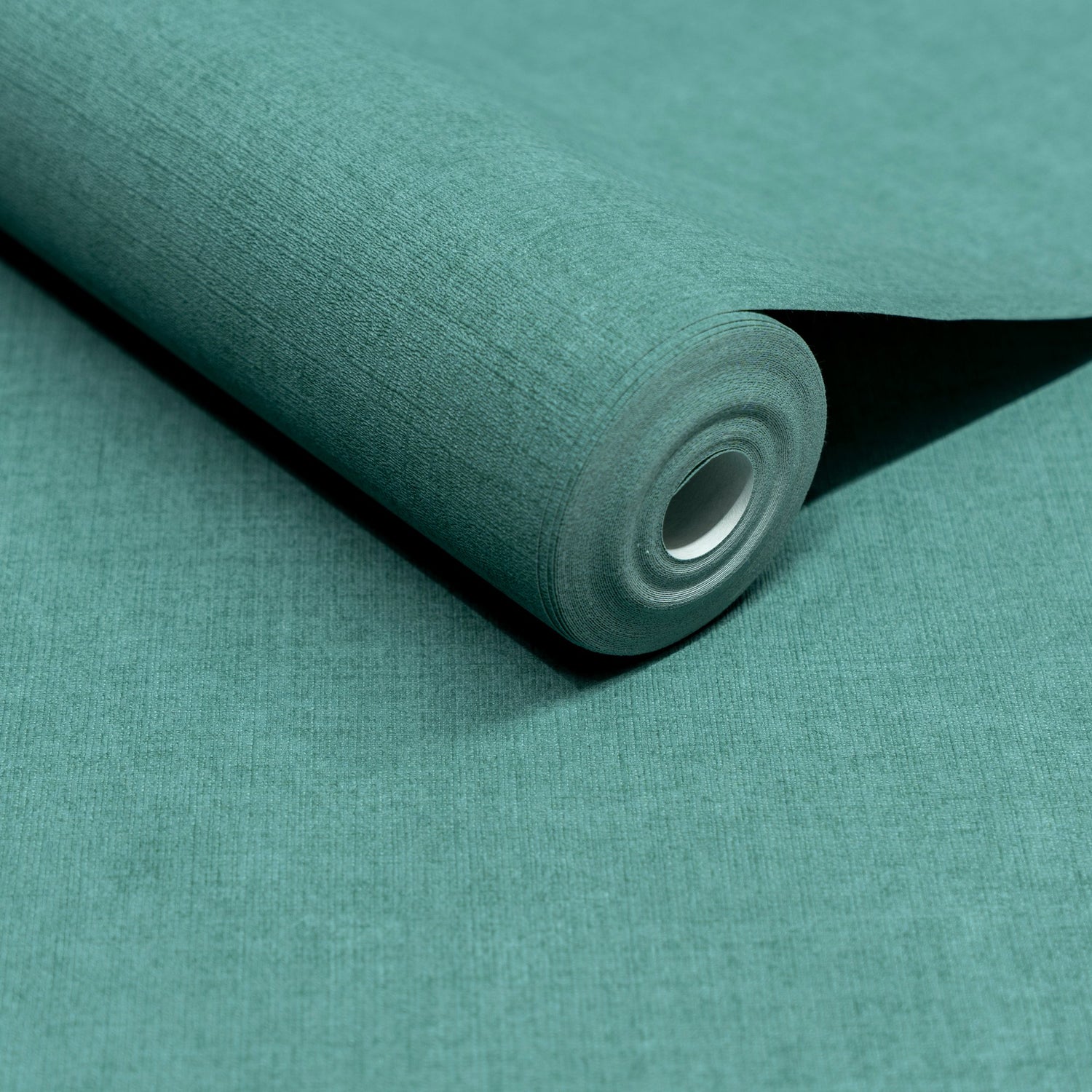Textile Plain Wallpaper in green color - pattern number INA71009 - by Grandeco in the Inia collection