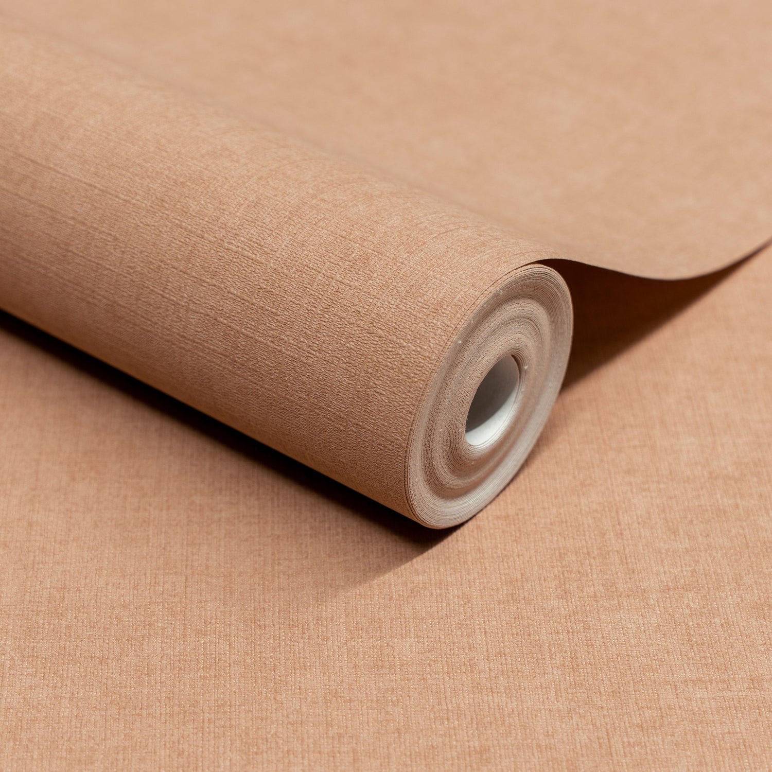 Textile Plain Wallpaper in orange color - pattern number INA71010 - by Grandeco in the Inia collection