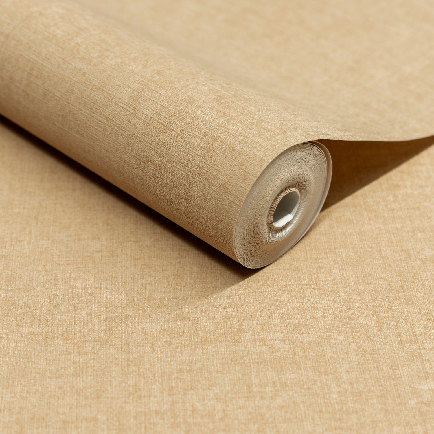 Textile Plain Wallpaper in brown color - pattern number INA71011 - by Grandeco in the Inia collection