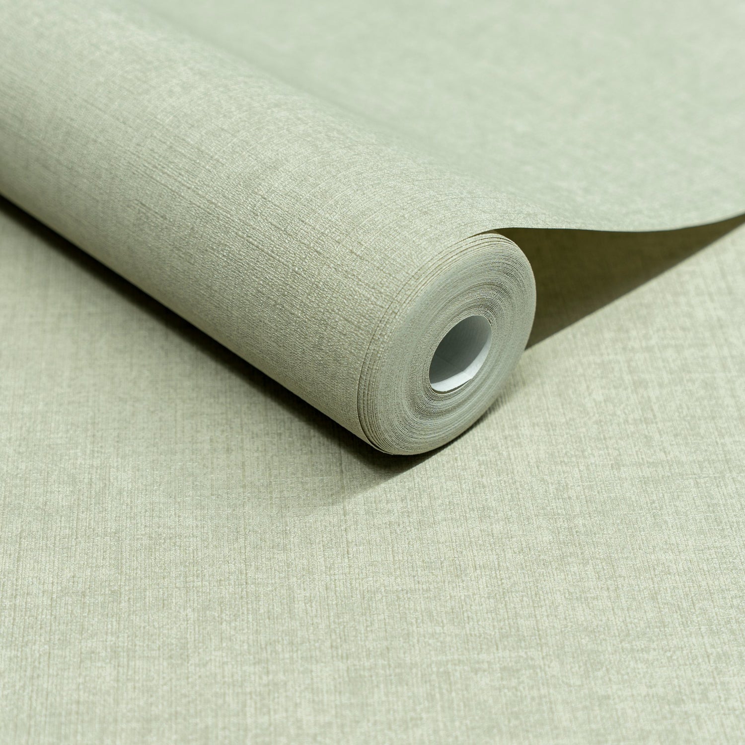 Textile Plain Wallpaper in green color - pattern number INA71013 - by Grandeco in the Inia collection
