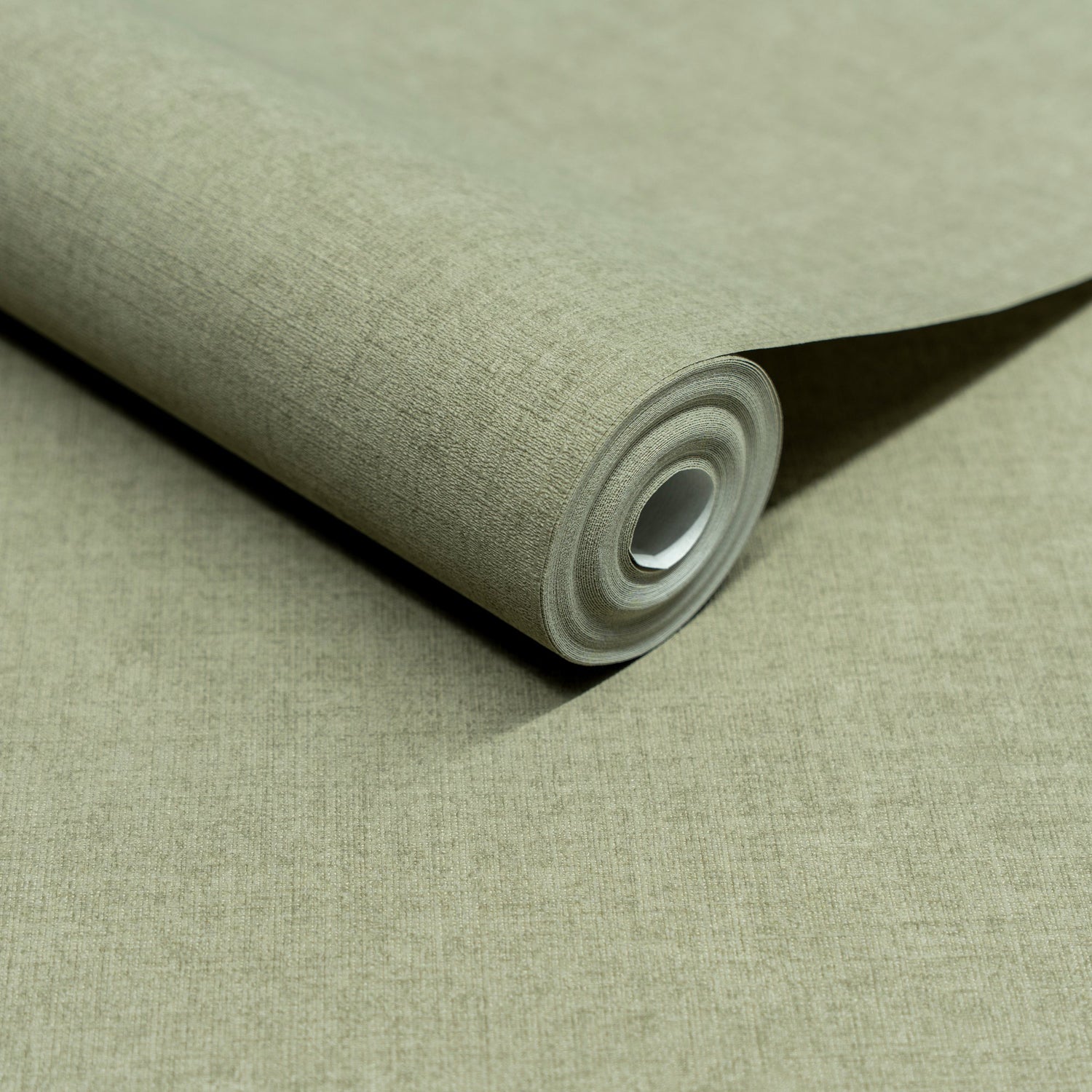 Textile Plain Wallpaper in green color - pattern number INA71014 - by Grandeco in the Inia collection